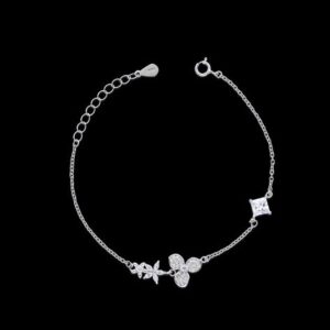 SILVER CLOVE AURA BRACELET