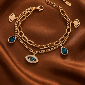 Blue Stone Evil Eye Bracelet