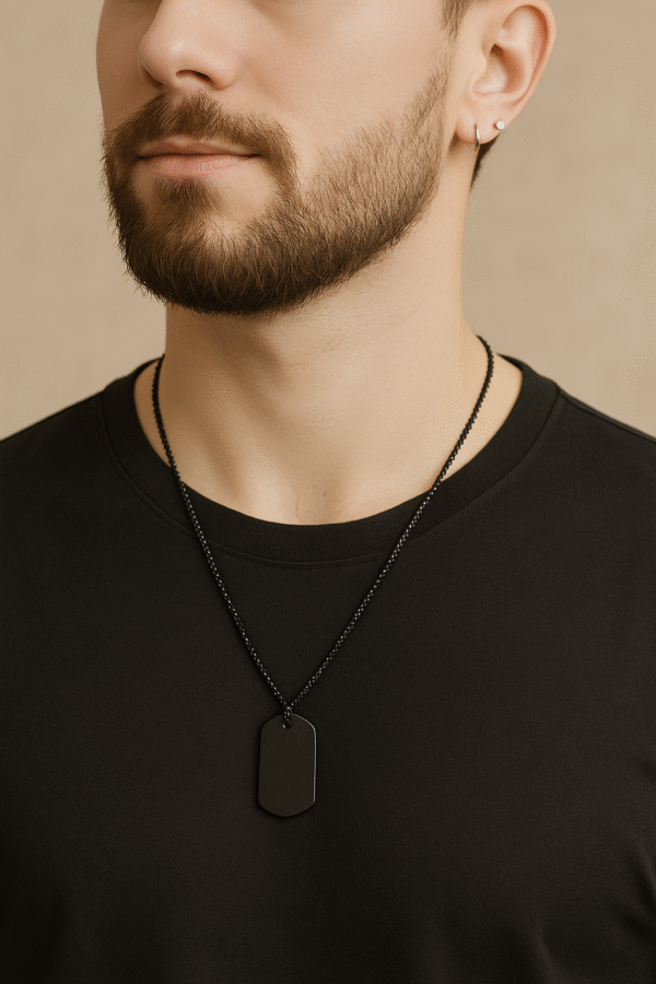 BASIC TAG BLACK PENDANT - Image 2