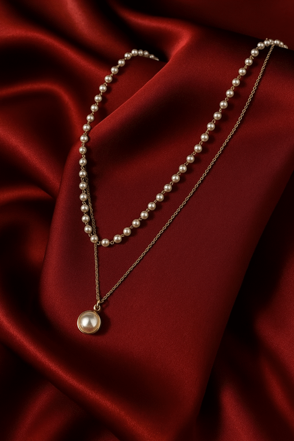 PEARL PLEATED NECKPIECE - Image 4