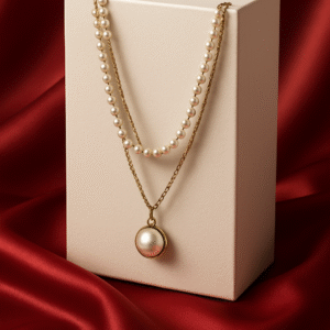 PEARL PLEATED NECKPIECE