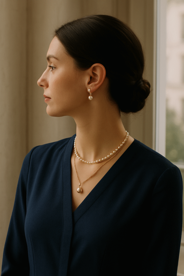 PEARL PLEATED NECKPIECE - Image 2