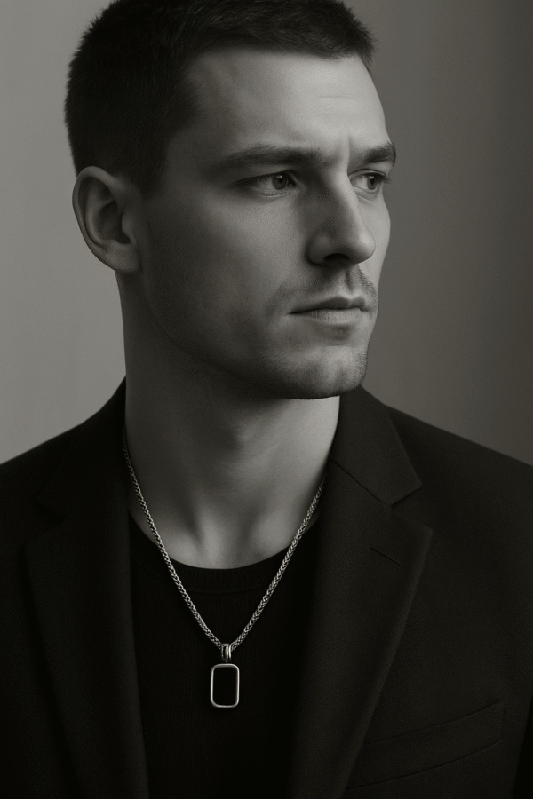 MENS BLACK CHAIN - Image 2
